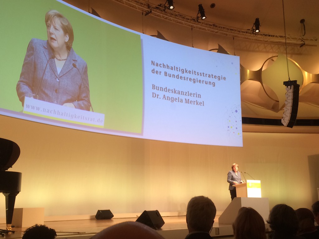 Bundeskanzlerin Merkel zur Nachhaltigkeitsstrategie der Bundesregierung