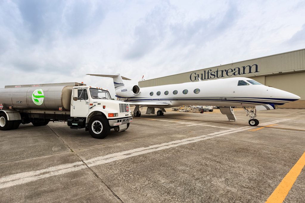 Gulfstream Cross Atlantic on Renewable Jetfuel